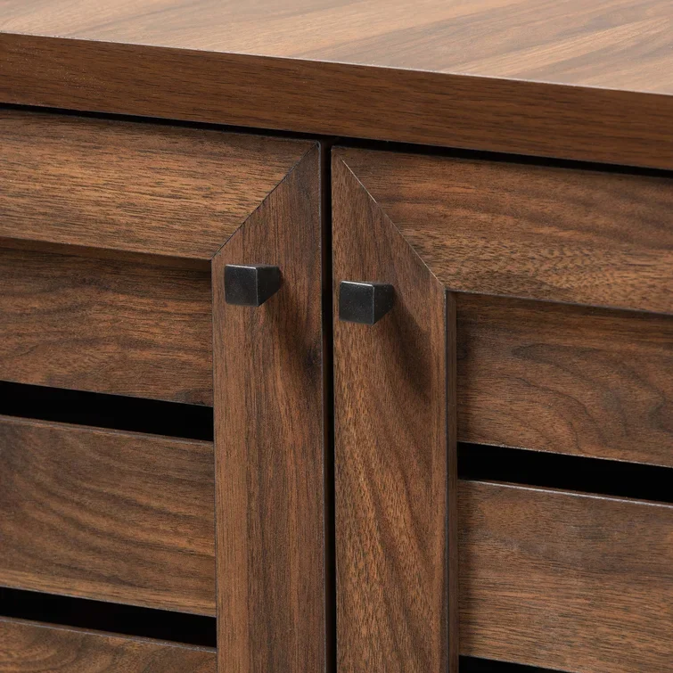 MDF Holz Side Board Bequeme Belüftung Luft Schlitz Tür Schuhe Schrank Bauernhaus Multifunktions Wohnzimmer Möbel