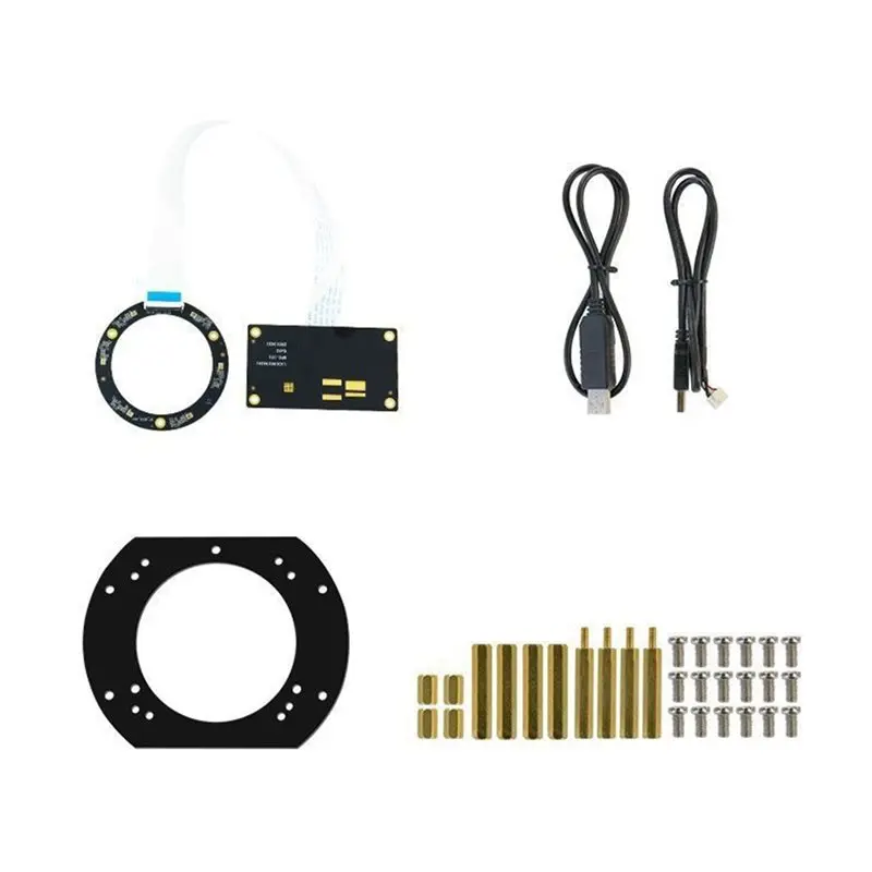 B63B-ROS Linux For AI Voice Robot Compatible 6-Mic Array Far-Field Microphone Module 6M Pickup 360° DOA Echo Cancellation