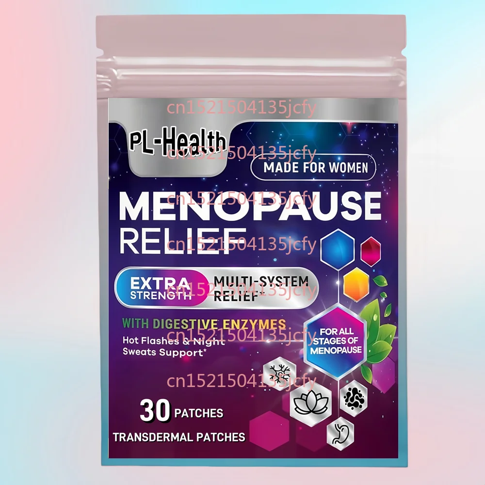 

30 Patches Menopause Transdermal Patches With ,Black Cohosh for Women Support Digestive Health & Immune