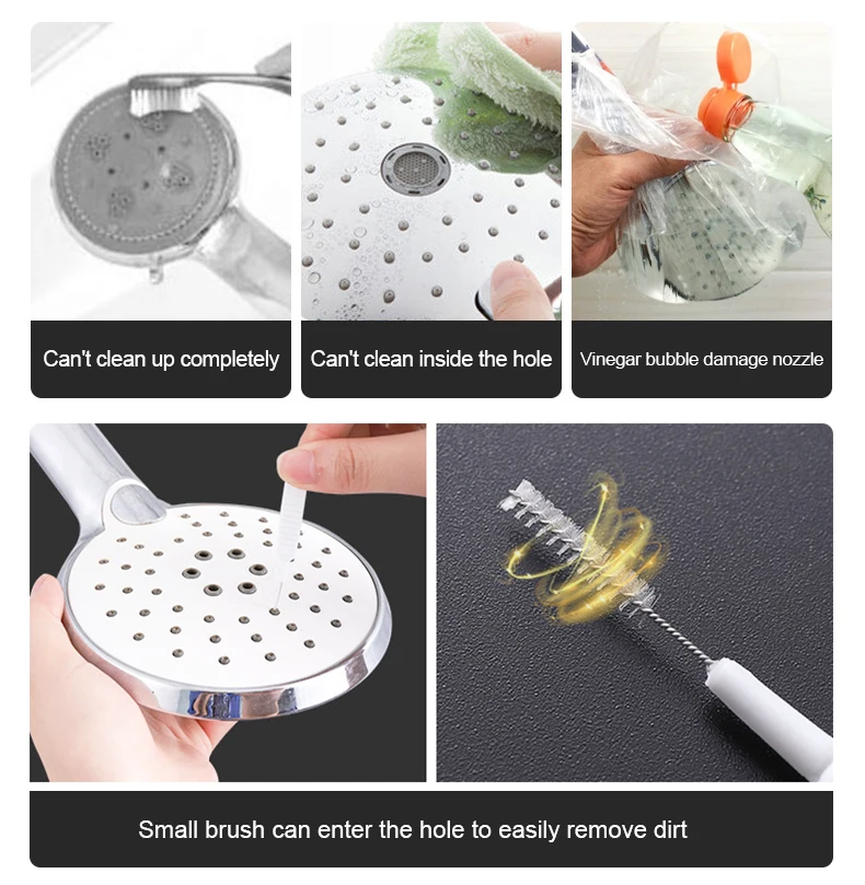 Nylon Kleine Bürste Dusche Kopf Handy Loch Kleine Loch Lücke Reinigung Pinsel Haushalts Reinigung Werkzeuge Liefert Gadgets – Detail 3