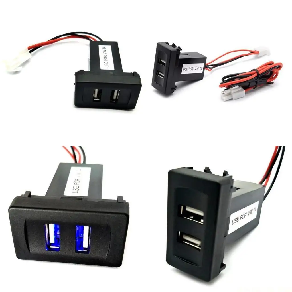 

J0MA Dual USB-порт зарядное устройство зарядное устройство зажигание сплиттер для Volkswagen-T4