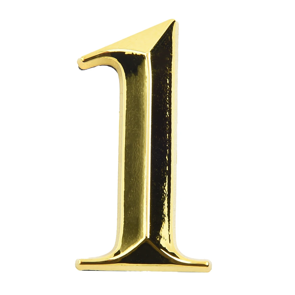 ABS Resin Door Number Home Décor Signs 3D Number Commercial Premises High Quality House Doors Offices Self-adhesive