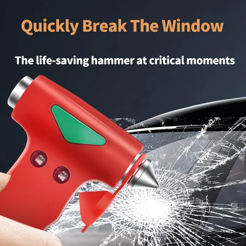 

Аварийный автомобильный молоток безопасности с резаком ремней безопасности, оконный выключатель, АБС-материал, инструмент для быстрой эвакуации для выживания в транспортных условиях