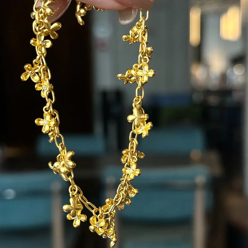 

Classic Retro Osmanthus Drop Bracelets for Women New in Chinese style Unique Bracelet Accessories Simple Party Jewelry Gifts