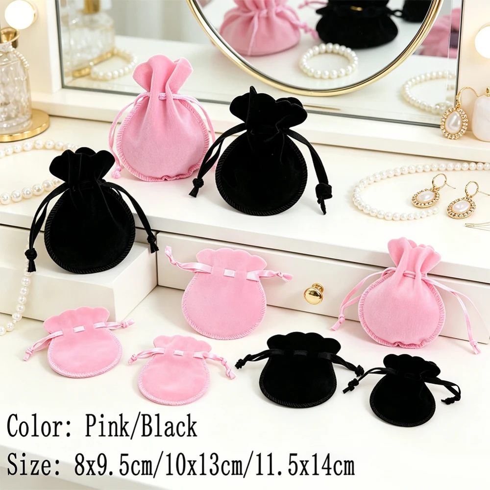 10pcs Velvet Drawstring Jewelry Pouches, Small Gift Bags for Rings Earrings Candy, Display Storage, Business Packaging Supplies