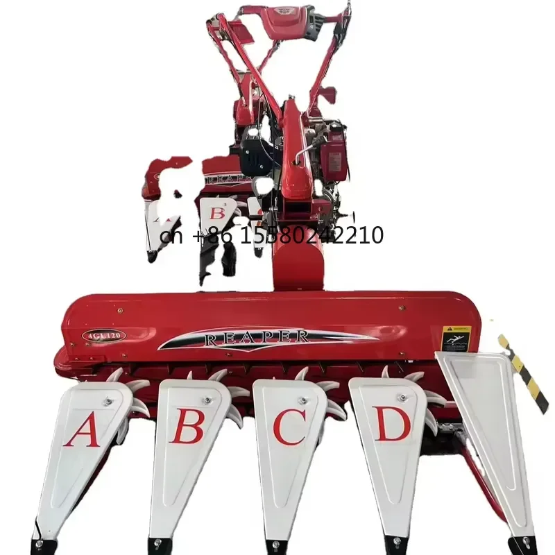 2026 hot for New 120 Tractor Front Windrower Reaper 4GL Multifunctional Corn Stalk Reed Rice Wheat Harvester Mini