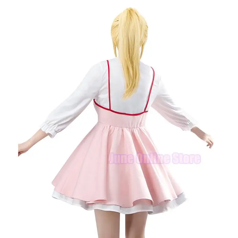 Anime Ihre Lüge in April Cosplay Miyazono Kaori Cos süße schöne Prinzessin Kleid Student Campus Kostüm Cosplay Perücke für Frauen