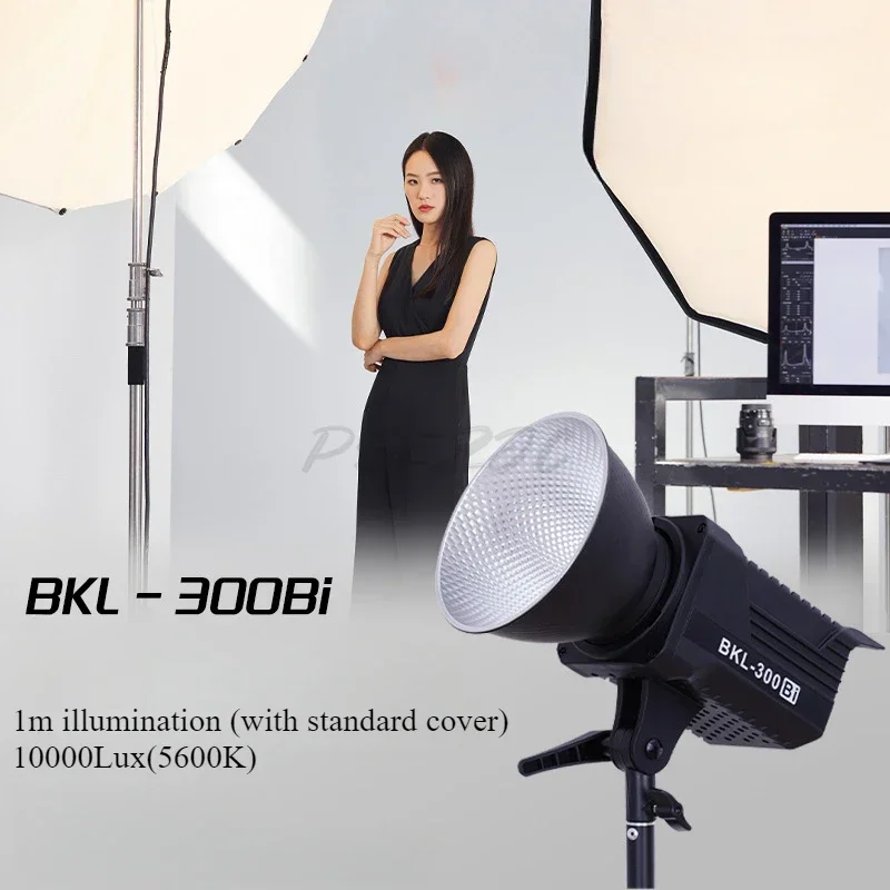 300W Live Streaming Fill Spotlight Portable Continuous LED Lighting Suitable for Portrait Wedding Outdoor Shooting