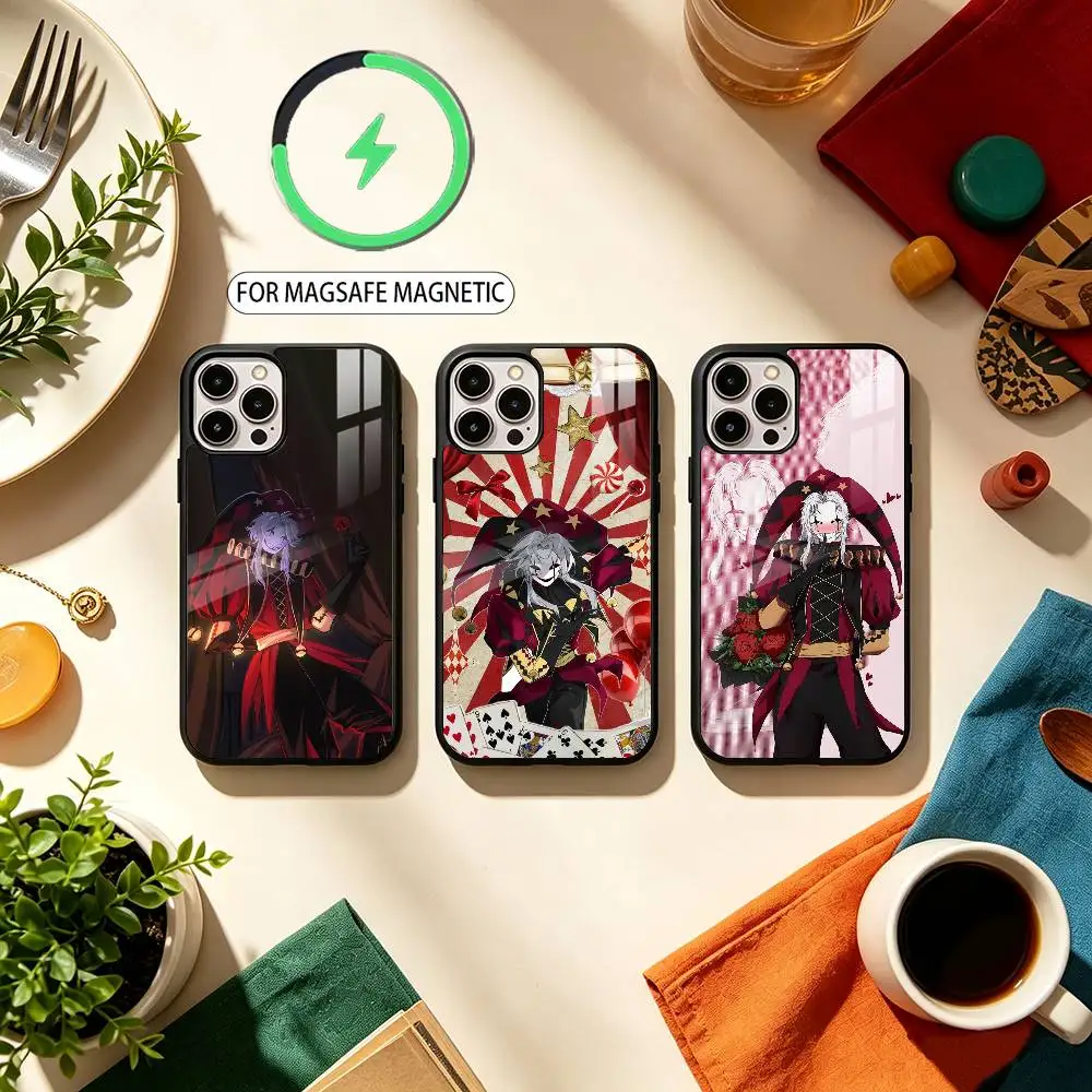 Visual Novel T-F-C  Phone Case For iPhone17,16,15,14,13,12,11 Plus,Pro Max Magnetic For Magsafe Wireless Charging