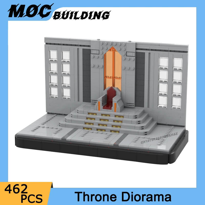 

MOC Space Wars Movie Series Galactic Empire Castle Model Building Blocks Throne Scene Diorama DIY Assembly Bricks Toys Xmas Gift