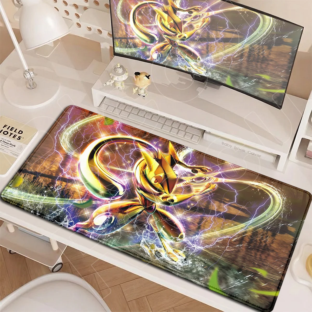 HD Printing Gaming XXL Laptop Keyboard Mat Anime P-Pokemon Greninja Battle Mousepad PC Rubber Accessories Desk Protection Carpet