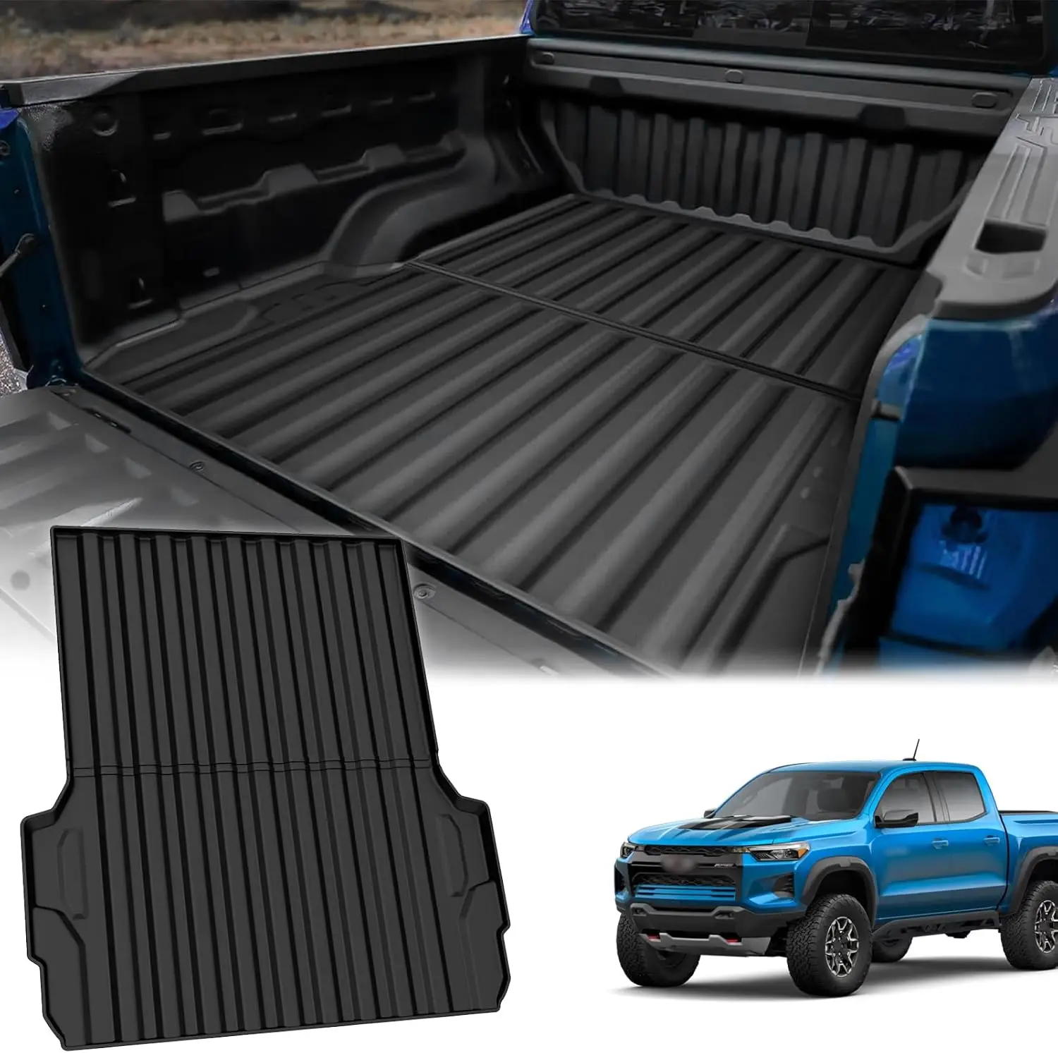 

Custom Fit All Weather Truck Bed Mat for 2023-2026 Chevy Colorado/GMC Canyon 5 ft Short Bed