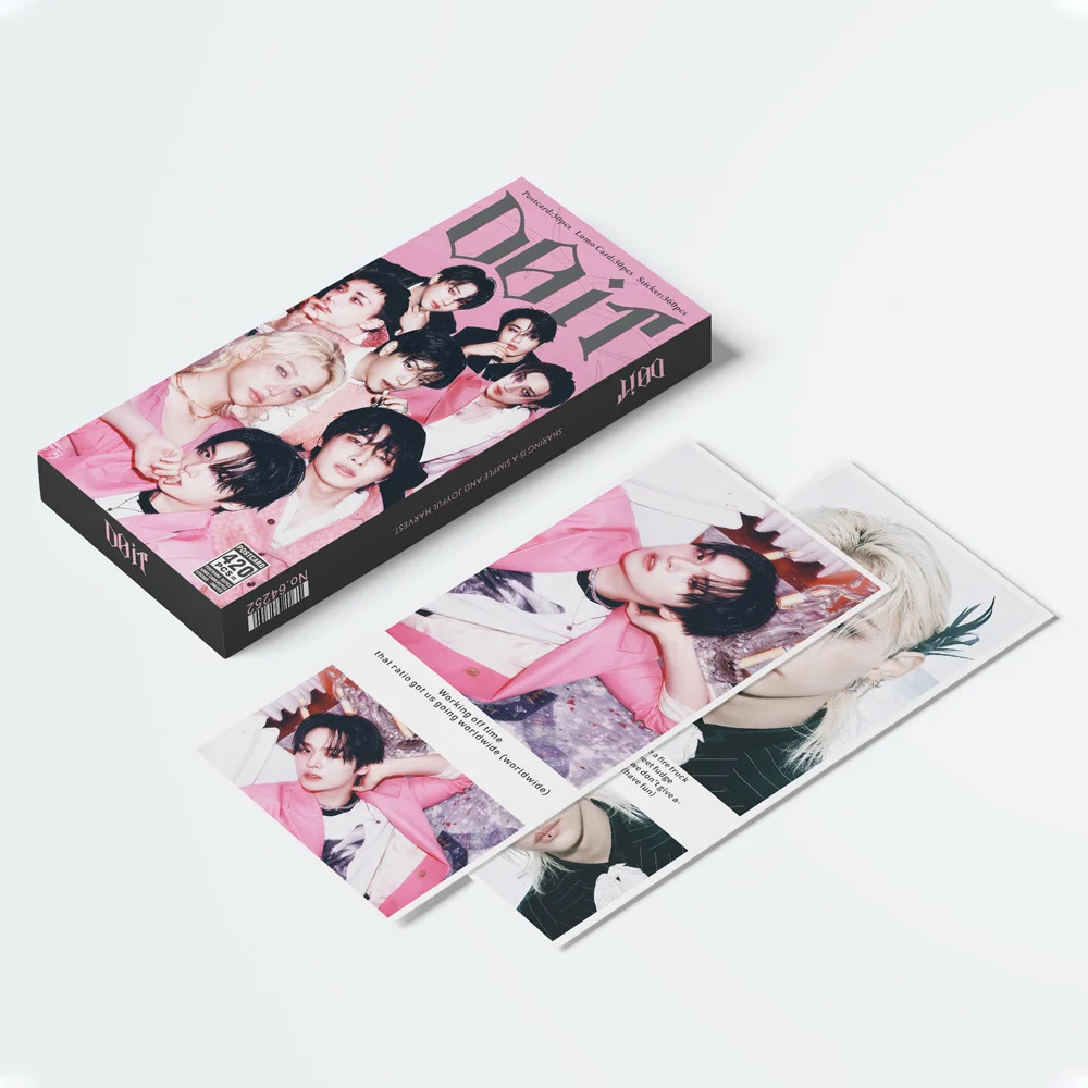 420PCS new Stray Kids KPOP album DO IT Lee Yong Bok Hwang Hyun Jin message blessing card with sound sharing postcard gift card