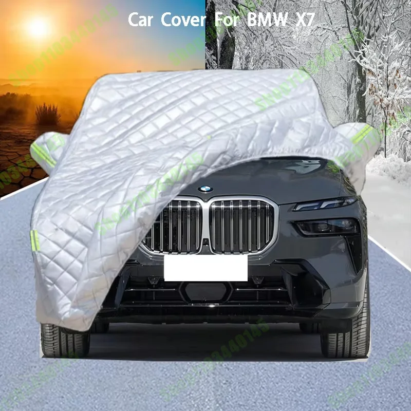 

Для BMW X7 автомобильный чехол обеспечивает защита от града, защита от царапин, предотвращает отслаивание краски. Устойчивость к дождю и снегу.