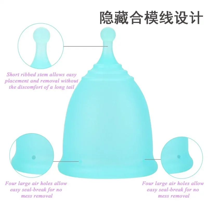 Travel Menstrual Sterilizing Cup Collapsible Silicone Cup Flexible To Clean Menstrual Cup Camping Outdoor Менструальная Чаша