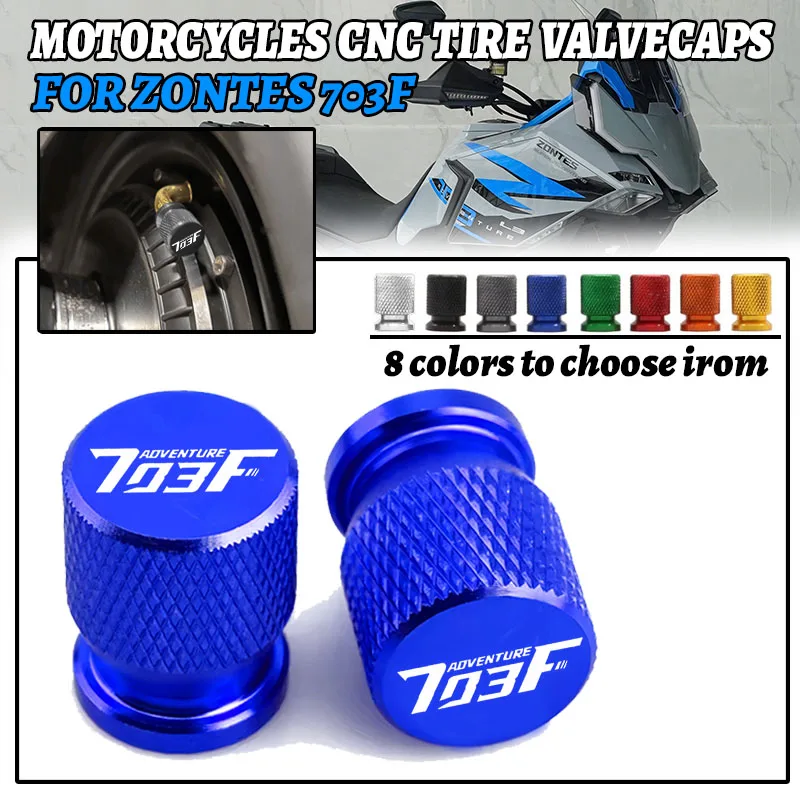 

For Zontes 703F 703FADV 703RR 703 RR 703 2024 2025 2026 Wheel Tire Valve Cap Tyre Stem Cover Motorcycle Accessories