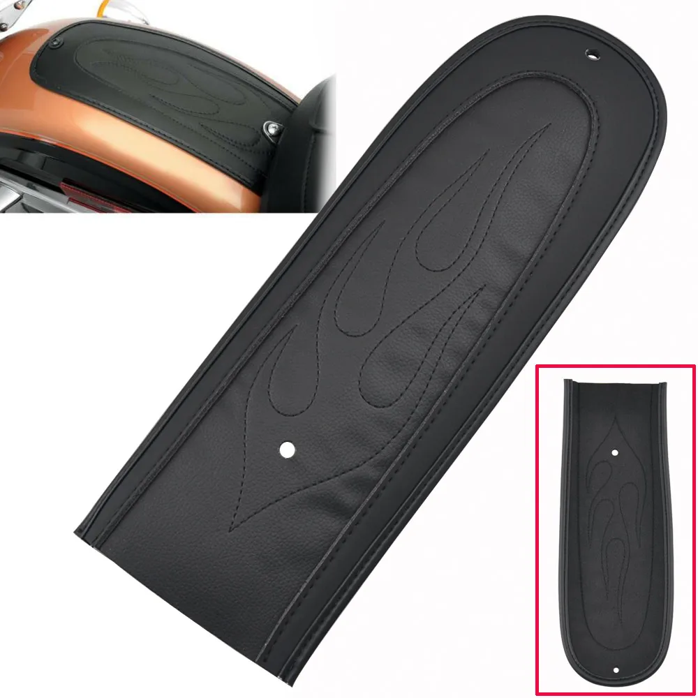 

Motorcycle Rear Fender Bib Cover Pad PU Leather For Harley Dyna Wide Glide Fat Bob Low Rider Street Bob Super Glide 2006-2017