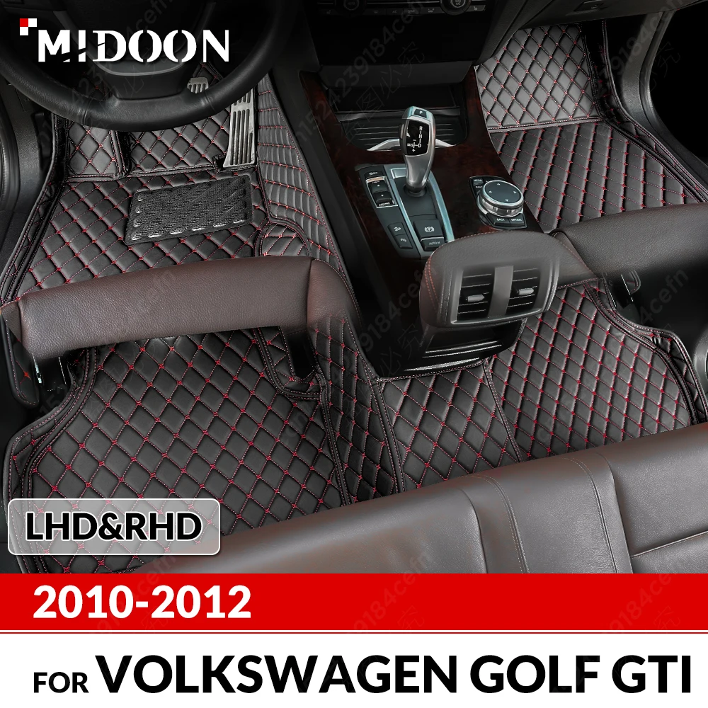 

Автомобильные коврики для VW Volkswagen Golf GTI 2010 2011 2012, оригинальные автомобильные подкладки для ног, чехол, аксессуары для интерьера