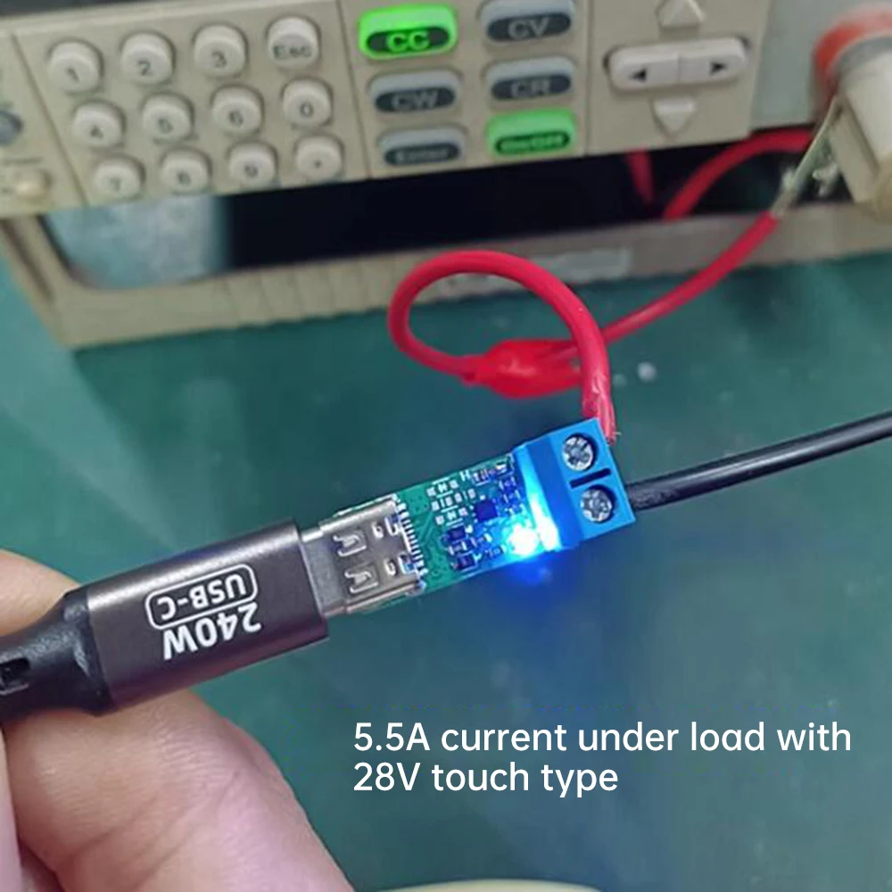 PD3.1 Type-C Mother Base Lurer Fast Charging Test Trigger Supports 28V/36V/48V Charge Type-c PD Power Delivery Boost Module