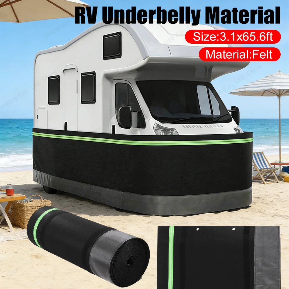 

Водонепроницаемый поликарбонатный кровельный лист RV Skirting 3.1x65.6ft H Travel Wheel Skirt для плотного соединения защитных панелей