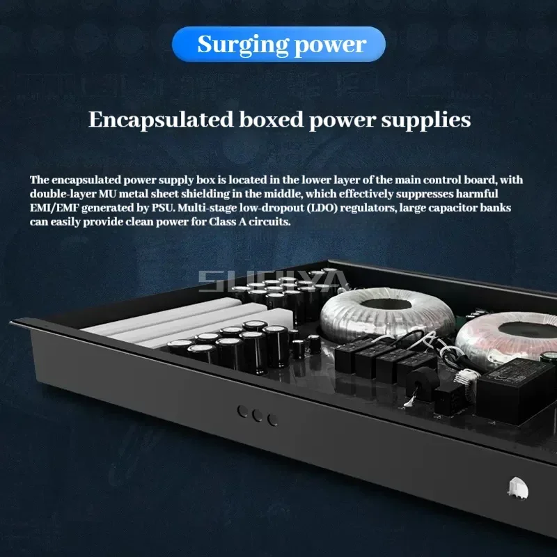 SUQIYA-ATHENA12th preamplifier 4-Way XRL 1-Way RCA input 2-Way XRL เอาต์พุต1RCA อิมพีแดนซ์12.2kΩ เอาต์พุต200