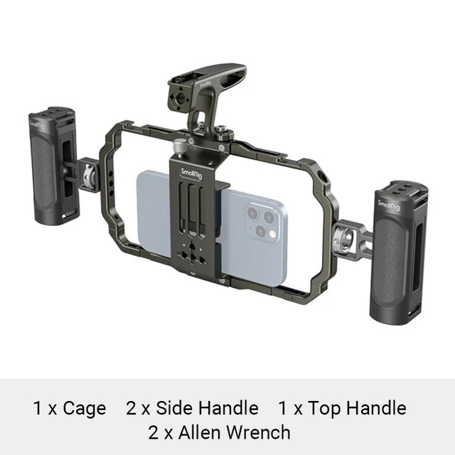 AMBITFUL SmallRig Universal Handy Griff Handgriff Handheld für iPhone 16/16 Pro/16 Pro Max für iPhone 15 Video Rig Kit 3155 4