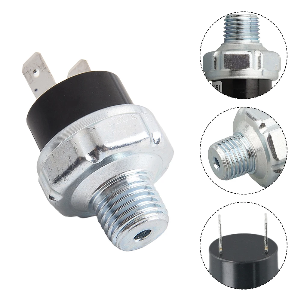 1PCS Air Compressor Tank Air Pressure Control Switch 1/4inch NPT Thread 12V/24VDC 135-175PSI Air Compressor Pressure Switch