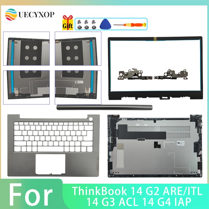 

New Case For ThinkBook 14 G2 ARE/ITL 14 G3 ACL 14 G4 IAP LCD Back Cover Front Bezel Hinges Palmrest Bottom Case Laptop cover