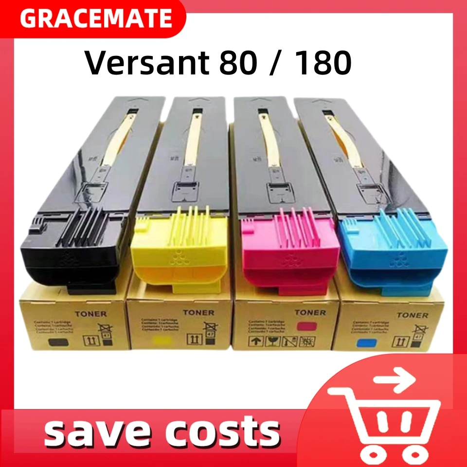 

4PCS Toner Cartridge Compatible for Xerox Versant 80 180 280 V80 V180 V280 Press 2100 006R01642 006R01643 006R01644 006R01645