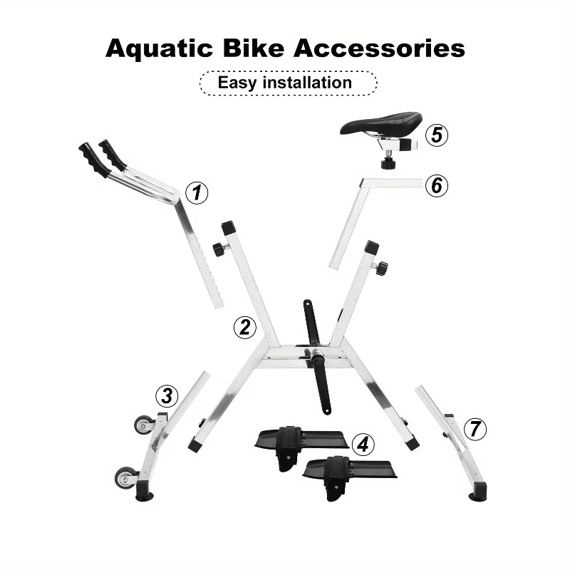 Swimming Pool Fitness Bike Underwater Workout Bike Portable Fitness Training Equipment Suitable for Female Male Adult Teen