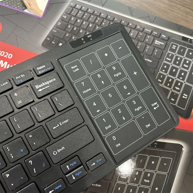 Teclado sem fio mudo para notebook de computador desktop sensível ao toque