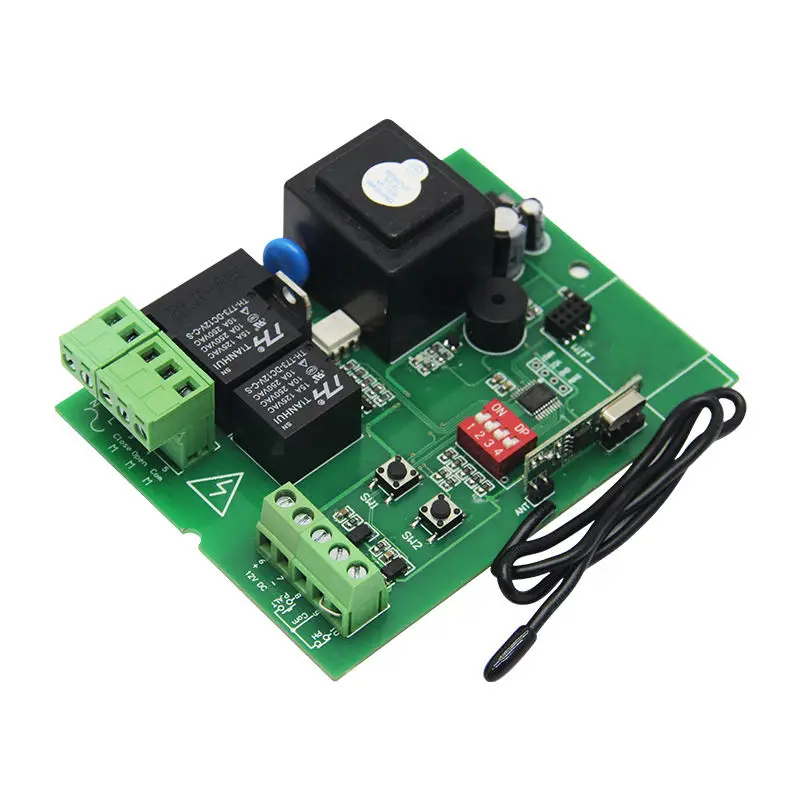 220V Control Board Für Motor Garage Tür Rollladen Auto Tor 433mhz Control Panel Mit Fernbedienung Sender
