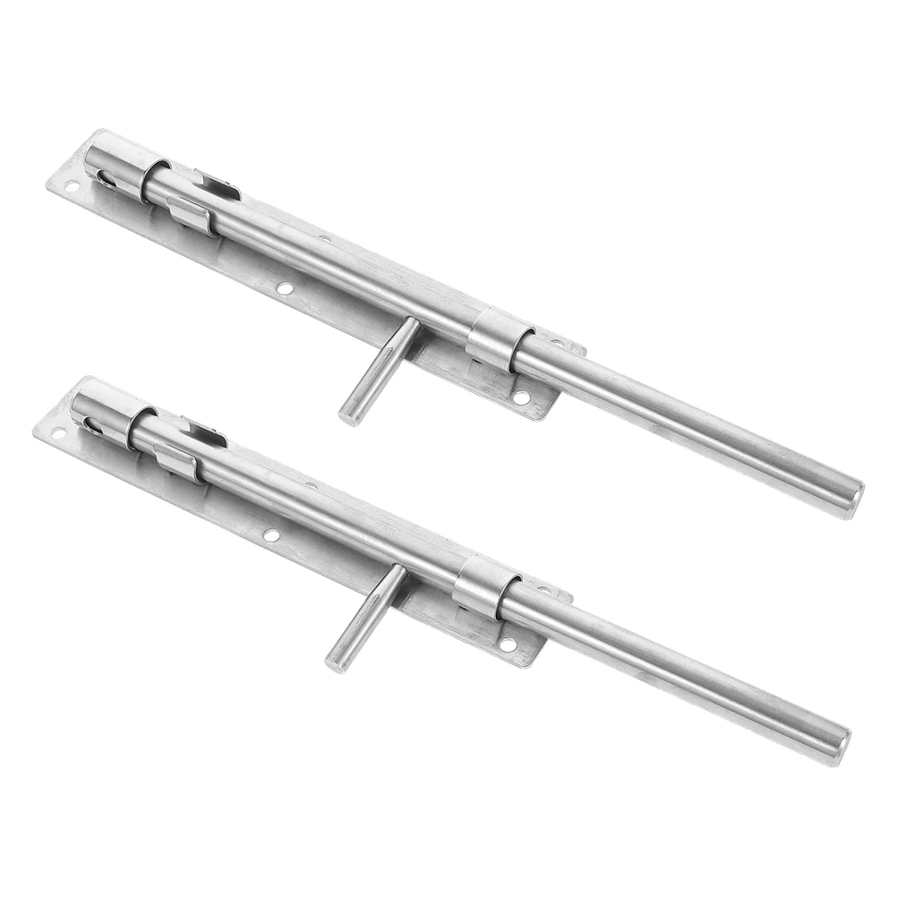 

2Pcs Thick Stainless Steel Slide Door Latch Bolt Lock Heavy Duty Security Lock for Home Bedroom Bathroom Fence
