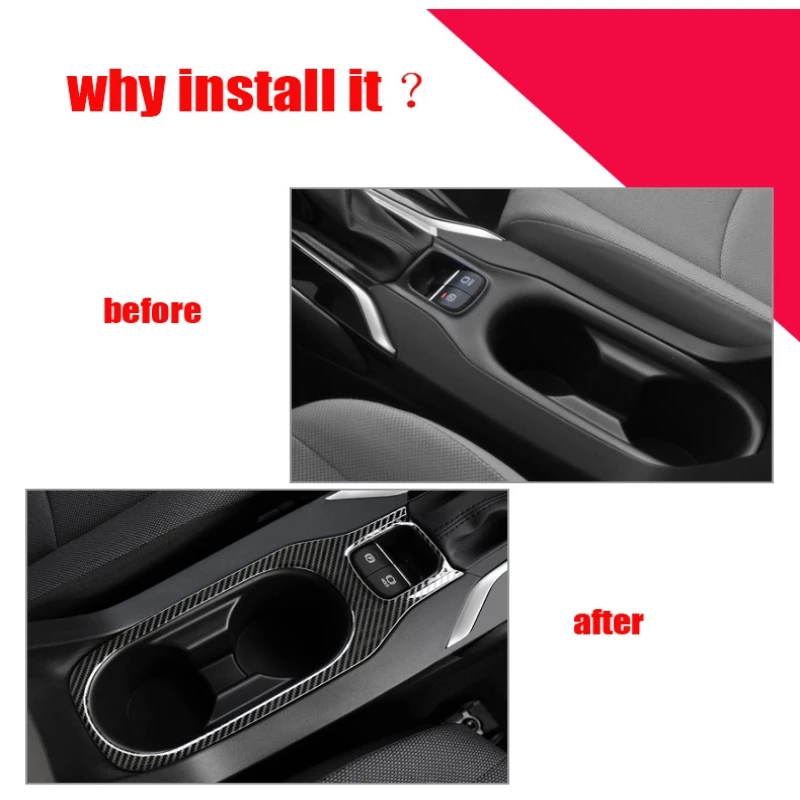 For Toyota Corolla E210 Corolla cross 2019 - 2023 Interior Accessories Center Control Water Cup Holder Frame Panel  Cover