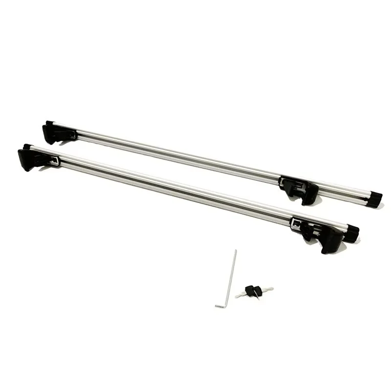 

2-piece universal crossbar roof rack aluminum alloy adjustable roof crossbar with lock car luggage rack