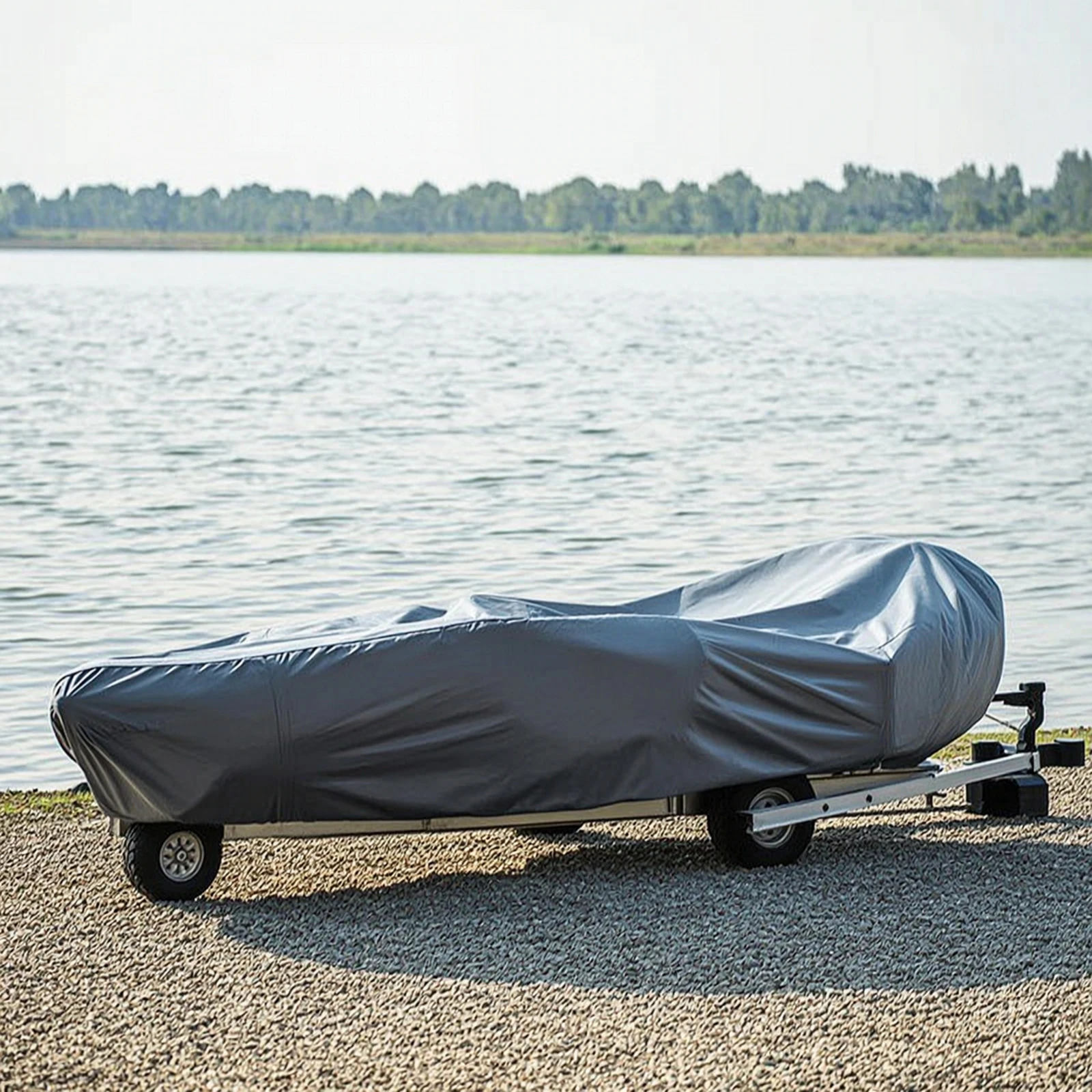 Inflatable Boat Cover Elasticated Dinghy Cover Dustproof Double Stitched for Outdoor Storage, Mooring