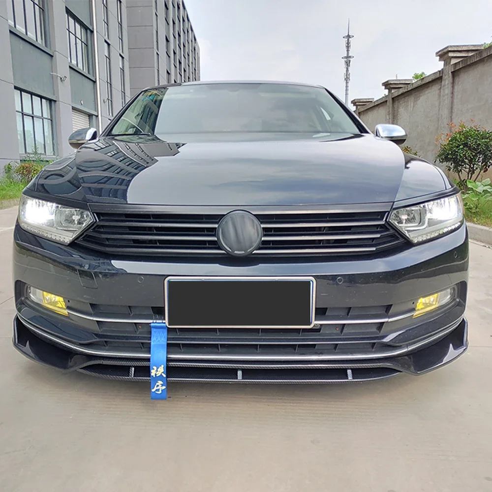 Per Volkswagen Passat B8 2017 2018 2019 4 pezzi paraurti anteriore per auto Lip Chin Spoiler Splitter diffusore Body kit