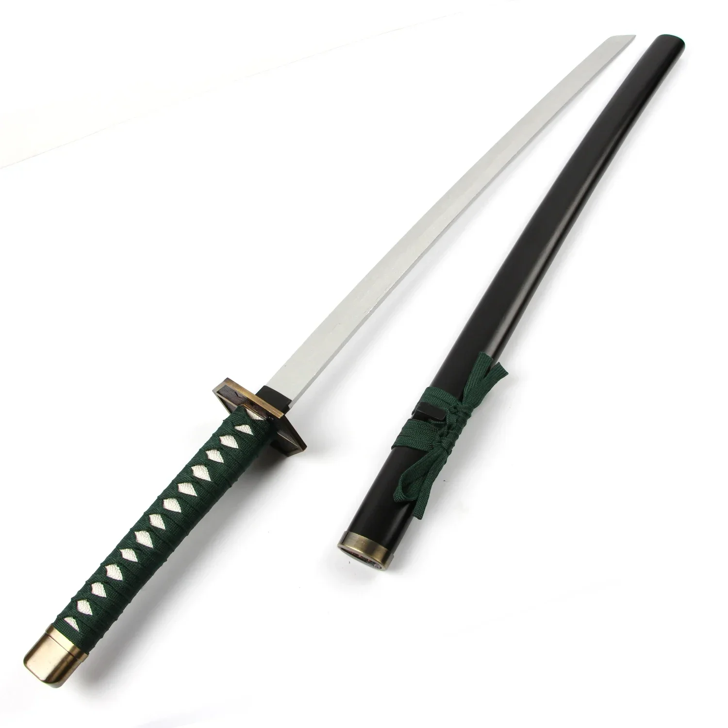 [Funny] 100cm Cosplay Anime Bleach Zanpakutou weapon Aizen Sousuke Kyoukasuigetsu Katana wooden Sword Costume party Anime show