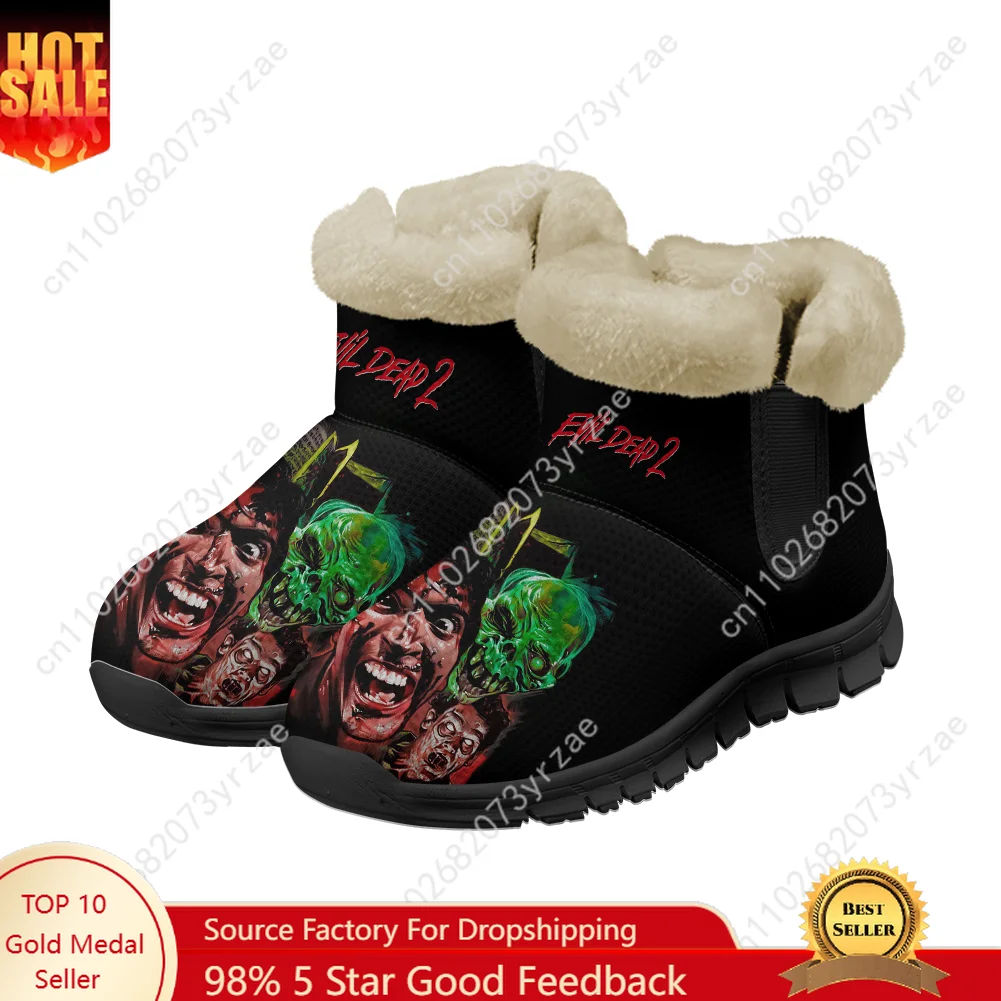 

Evil Dead II Snow Boot Men Women Teentager Warm Boot High Quality Personalized Fashion Casual Lightweight Sneakers Custom Shoes