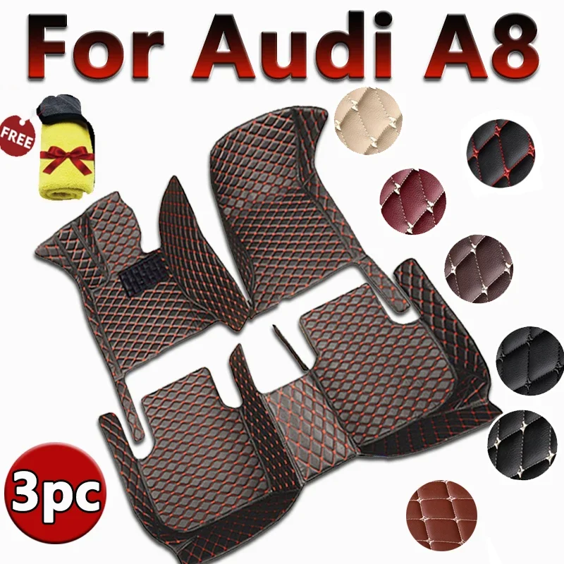 

Car Floor Mats For Audi A8 D3 4E 2006~2010 Carpet Luxury Leather Mat Durable Rug Interior Part Anti Dirt Pad Car Accessories 060