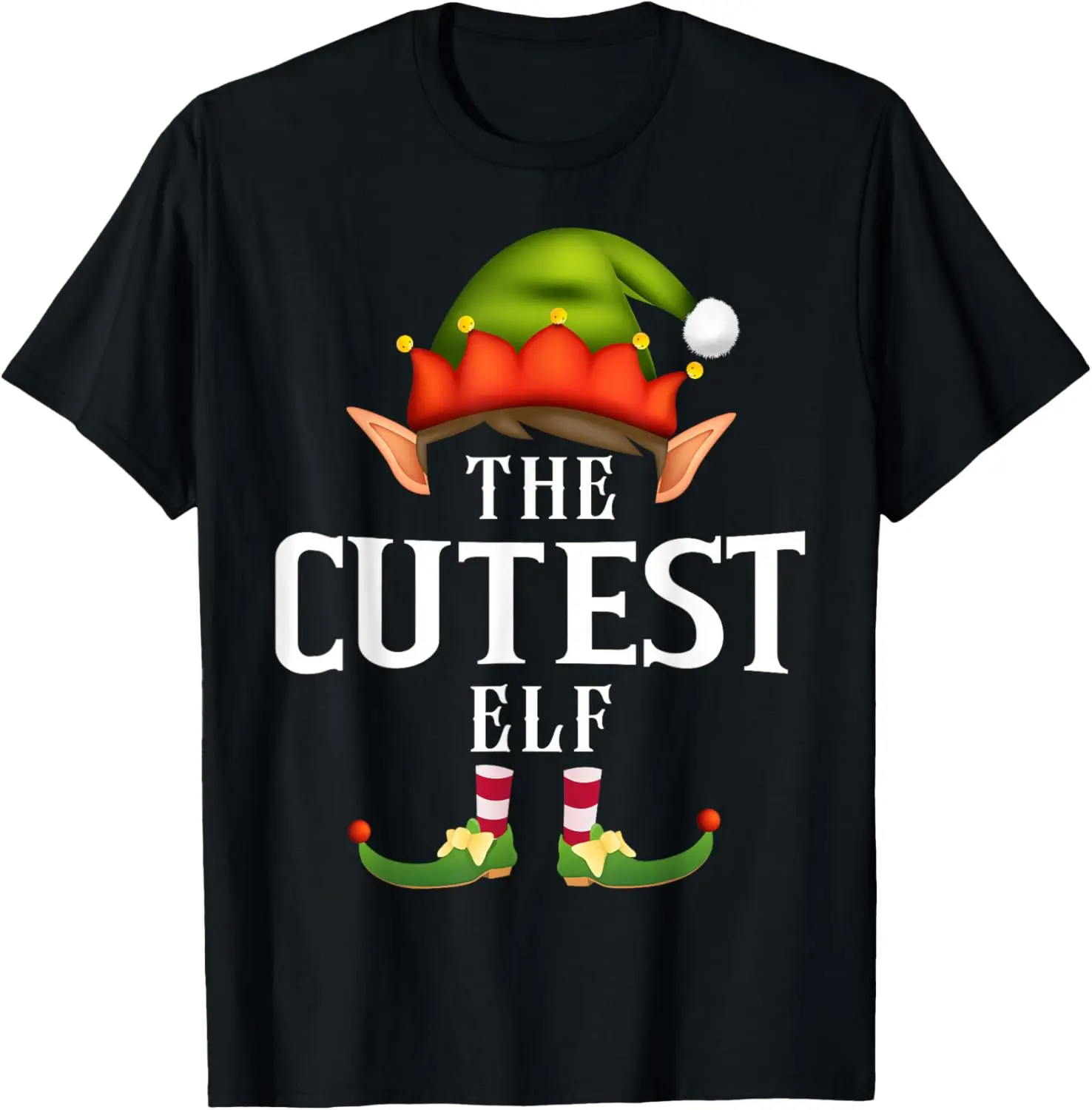 Cutest Elf Group Funny Christmas Pajama Party T-Shirt