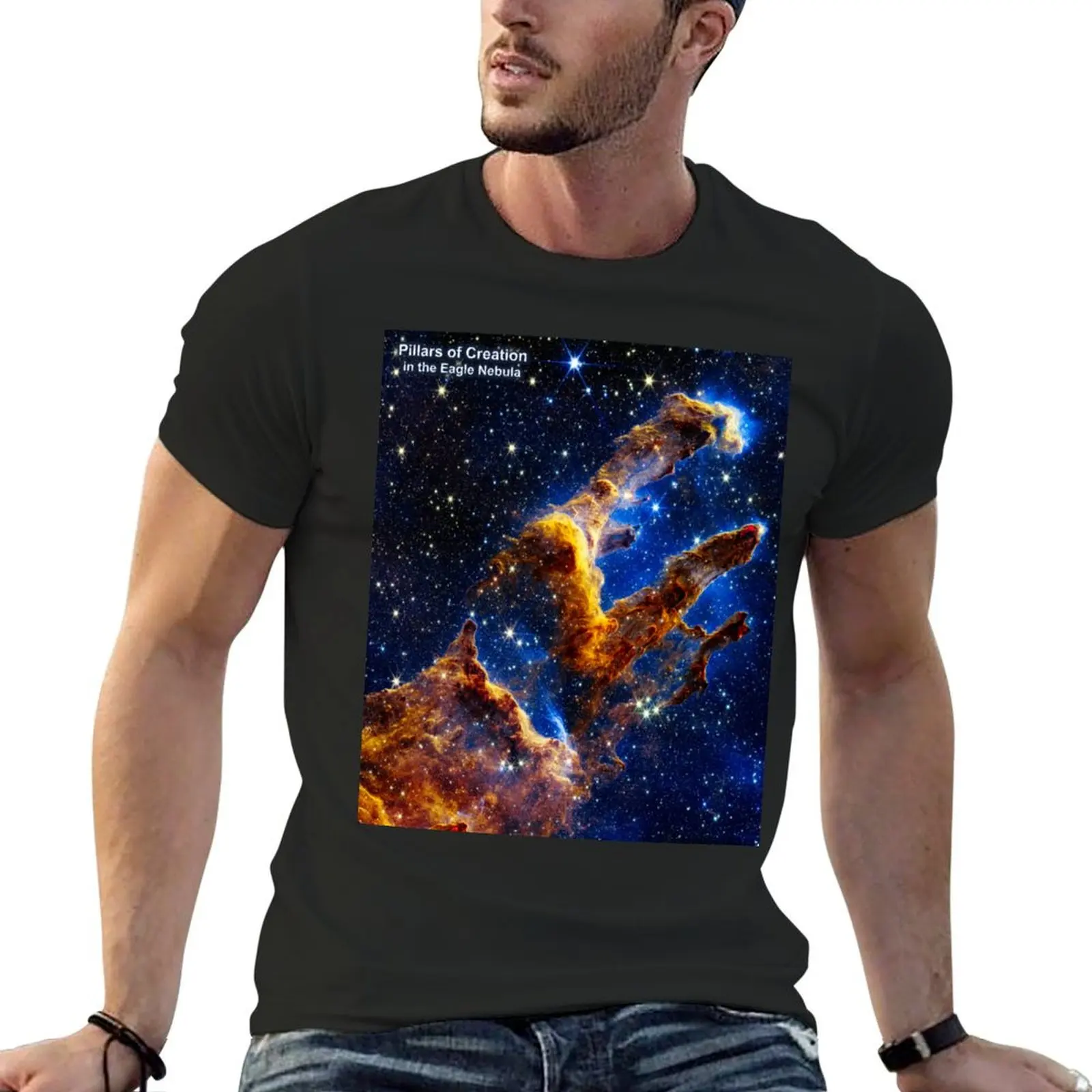 Pillars of Creation (Eagle Nebula) T-Shirt shirts graphic tee anime figures hippie clothes black t-shirts for men