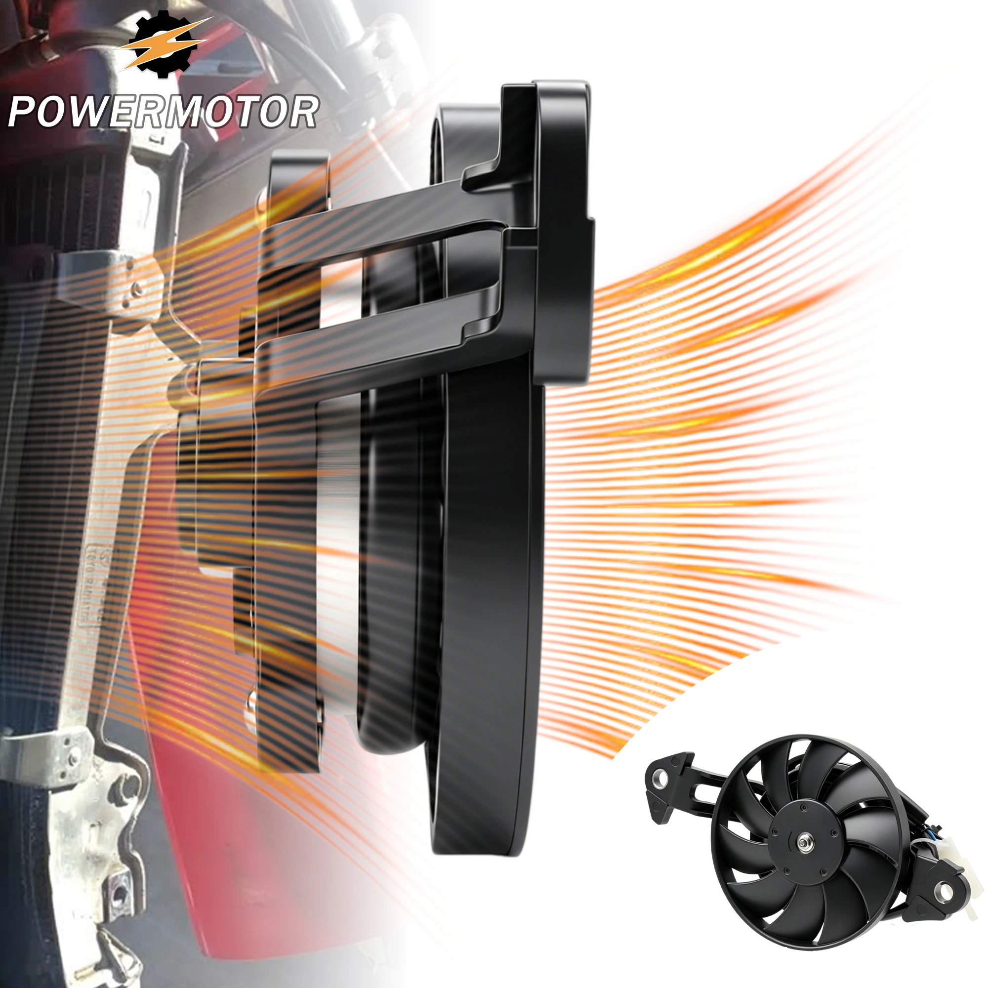 

12V DirtBike Motorcycle Cooling fan Oil Cooler Engine Electric Radiator For Honda Yamaha KTM KAYO ATV Motocross Modified Parts