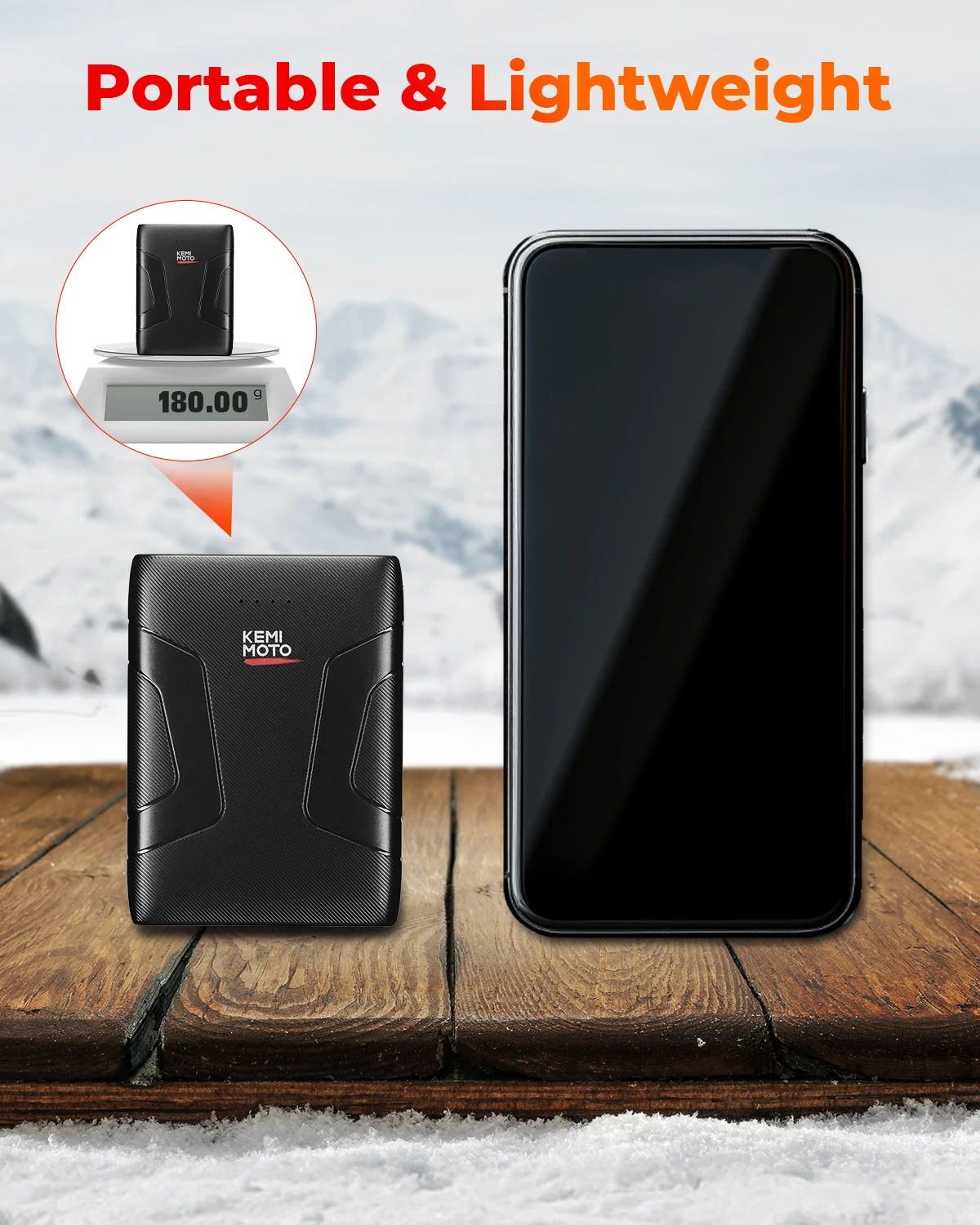 Mini Power Bank 10000mAh do Podgrzewanych Kamizelek i Kurtek, Szybkie Ładowanie, Bezpieczny, Certyfikat CE, Przenośna Ładowarka do Użytku Zewnętrznego