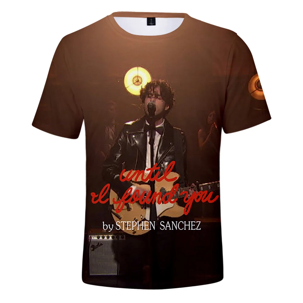 

2026 Stephen Sanchez Tshirt Crewneck Short Sleeve Tee Women Men T-shirt Youthful Social Media Star Casual Style 3D Clothes