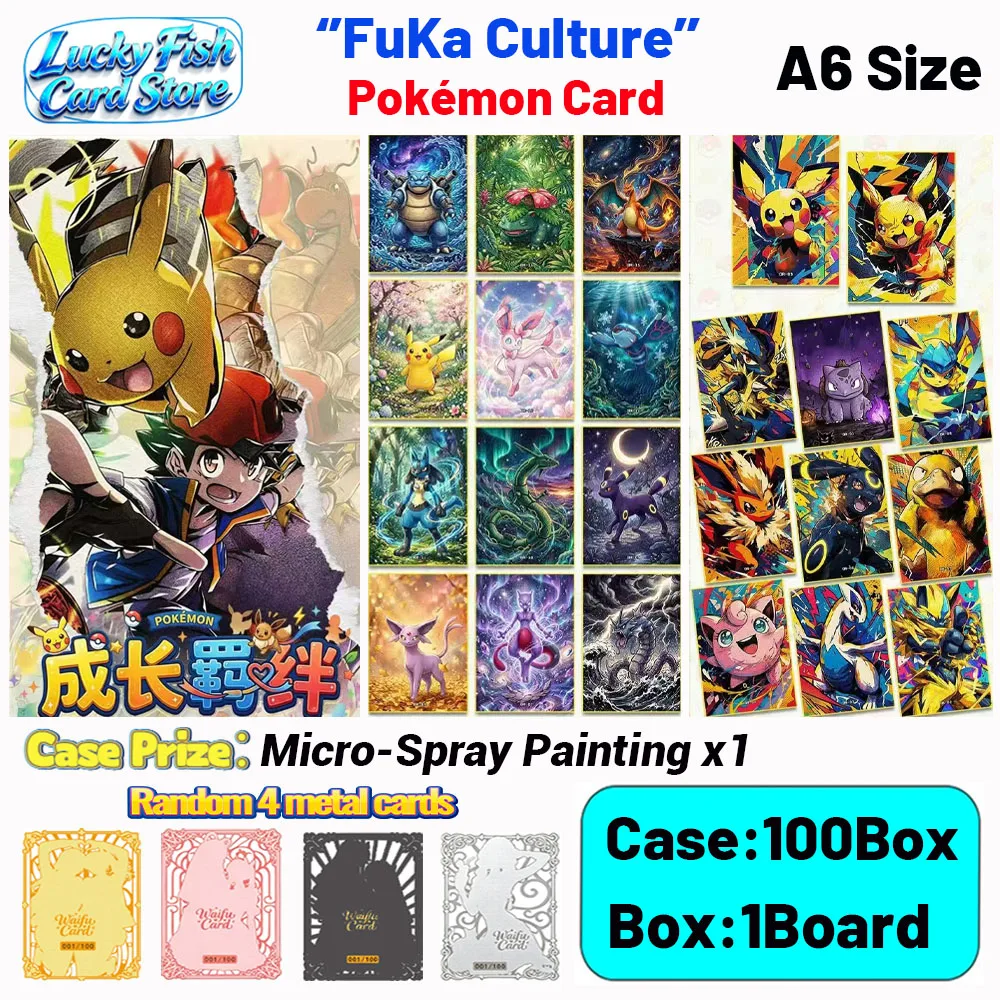 

Wholesale 2026 New FuKa Creative Studio Pokémon Cards A6 Size Boards Anime Collectibles Character Fan Gifts
