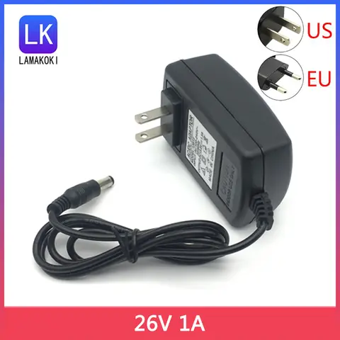 26V 1A 리튬 배터리 페시아 건 충전기 26V 1A, 페시아 건 진공 청소기 전원 어댑터 26V 1A 충전기