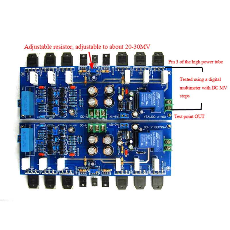TOKBAN Reference Accuphase A100 Circuit Class A 50w*2 Class AB 260w*2 2-channel Power Amplifier Board FET Input HIFI Amplifier
