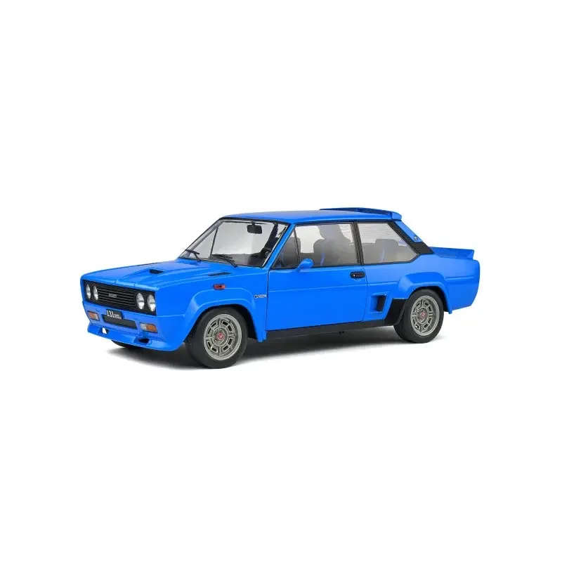 Fiat 131 Abarth scale 1:18 Italian sedan sports blue livery