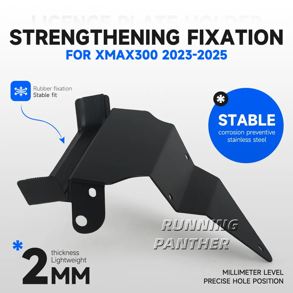 

For Yamaha XMAX 300 XMAX300 X-MAX 300 2023-2025 Suitable License Plate Holder Fixed Bracket Motorcycle Modification Accessories
